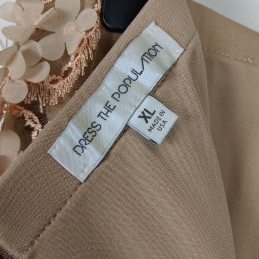 Dress The Population Peach/Nude Juliana Skirt - Picture 4 of 6